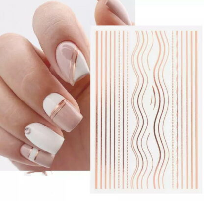 Nail art stickers - Gold - Bilde 4