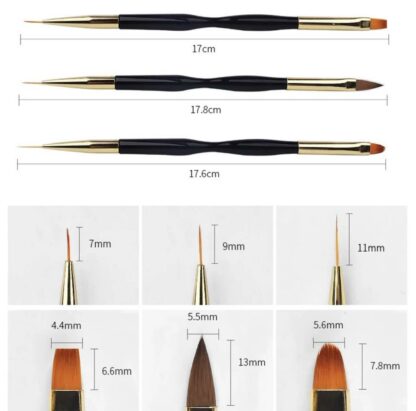 Doble neglpensler - alt i ett - 3pk - Bilde 2