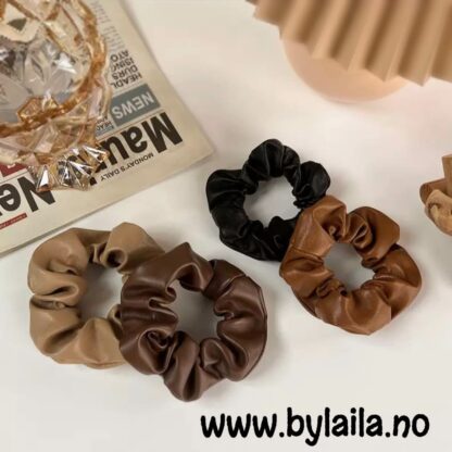 Scrunchie i kunstskinn
