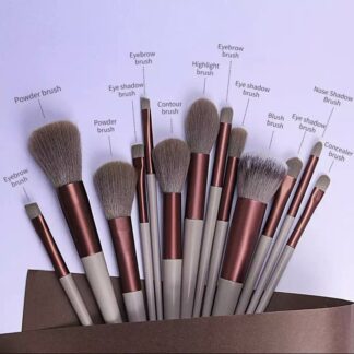 Eksklusive Makeupbørster i 13 deler