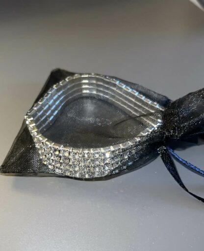 Crystal bracelet - Strikkarmbånd med  4 rader strass - Bilde 5