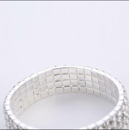 Crystal bracelet - Strikkarmbånd med  4 rader strass - Bilde 4
