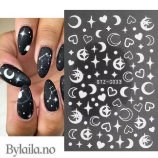 Nail art stickers - White