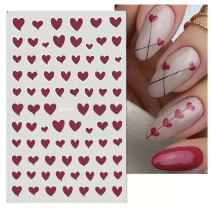 Nail art stickers - Heart - Bilde 4