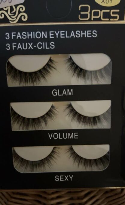 Fashion eyelashes set 3 - Pakke med 3 par løsvipper - Bilde 3