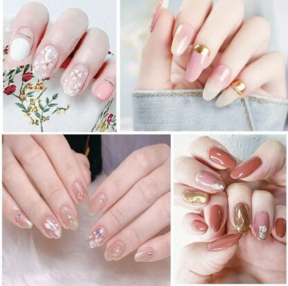100-pk myke transparente kunstige negler - Press on nails - Bilde 5