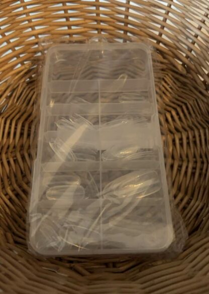 100-pk myke transparente kunstige negler - Press on nails - Bilde 6