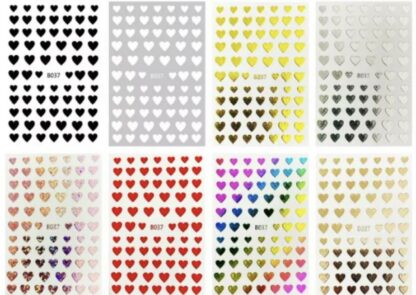Nail art stickers 8 sheets - Pakke med 8 ark