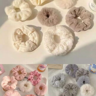 Pakke med 7 deilige scrunchies