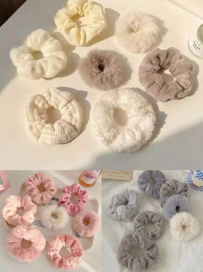Pakke med 7 deilige scrunchies