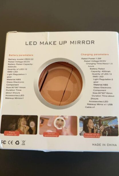 Sminkespeil med LED - Bilde 4