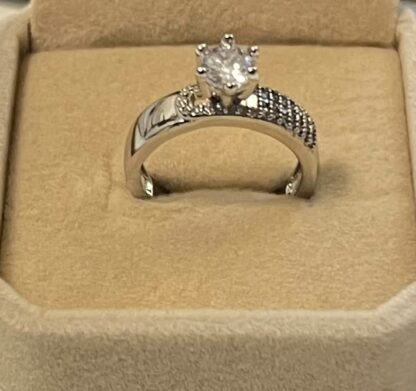 Embla justérbar ring med zirconia  - Stainless steel - Bilde 3