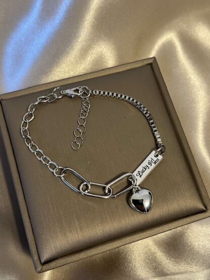 Lucky Girl - Armbånd med charms