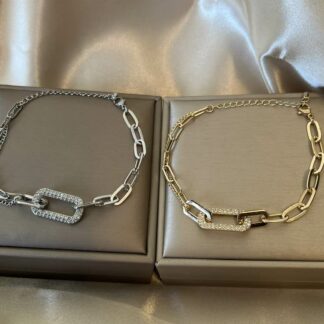 Cross Country - Armbånd med rhinestoneplate