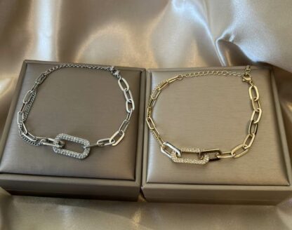 Cross Country - Armbånd med rhinestoneplate