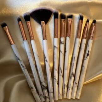 Makeup børster marmor - 10 pk