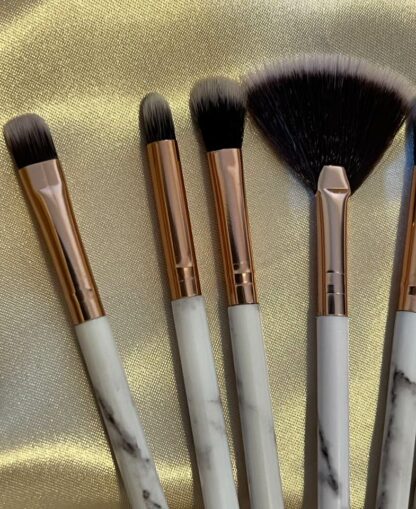 Makeup børster marmor - 10 pk - Bilde 3