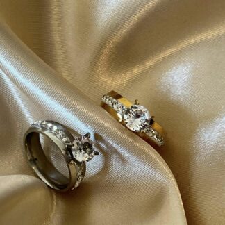 Ragnarok - Ring i stainless steel og zirconia