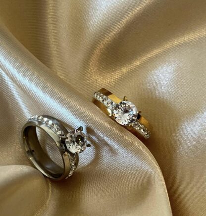 Ragnarok - Ring i stainless steel og zirconia