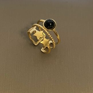 Ariel - Justèrbar trippelring stainless steel