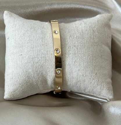 Nevada  - Armbånd med krystaller,  i allergivennlig Titanium - Bilde 3
