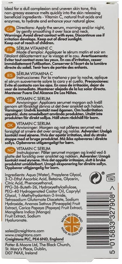 Creightons Vitamin C - Ultra glow Serum 30ml - Bilde 2